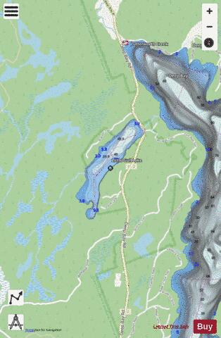 Little Gull Lake depth contour Map - i-Boating App - Streets