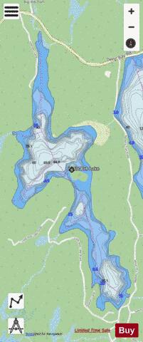 Little Bob Lake depth contour Map - i-Boating App - Streets