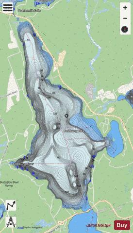 Boshkung Lake depth contour Map - i-Boating App - Streets
