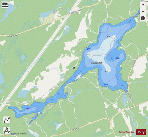 Canning Lake depth contour Map - i-Boating App - Streets
