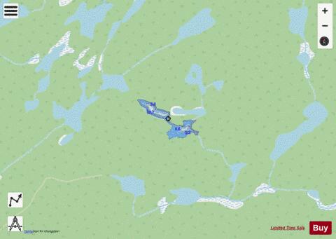 Band Lake depth contour Map - i-Boating App - Streets
