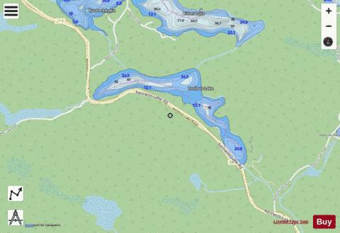 Tedious Lake depth contour Map - i-Boating App - Streets