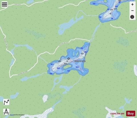 Bushwolf Lake depth contour Map - i-Boating App - Streets