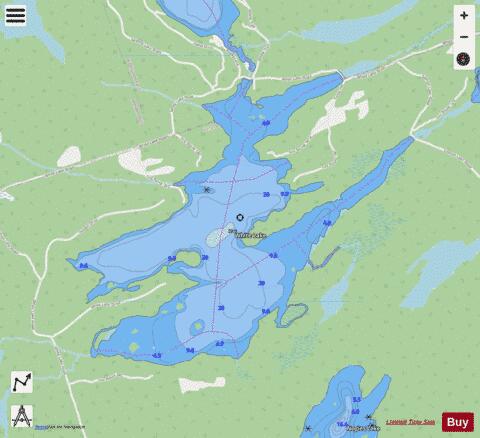 White Lake depth contour Map - i-Boating App - Streets