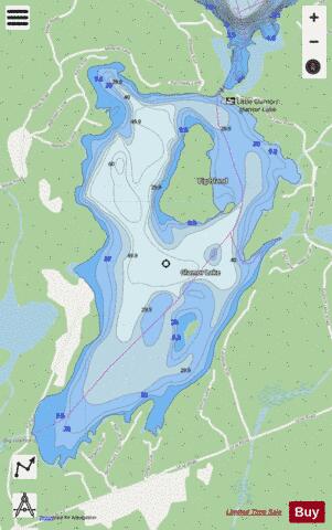 Glamor Lake depth contour Map - i-Boating App - Streets
