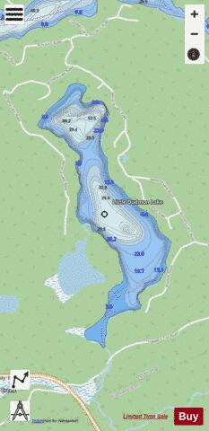 Little Dudmon Lake depth contour Map - i-Boating App - Streets