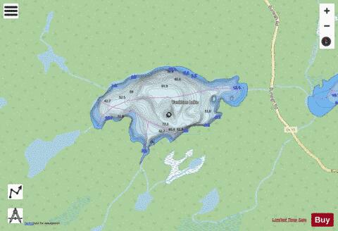 Yankton Lake depth contour Map - i-Boating App - Streets
