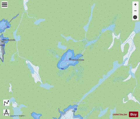 Otterhead Lake depth contour Map - i-Boating App - Streets