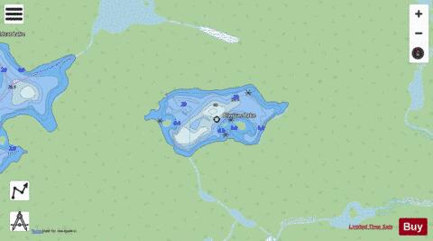 Bivouac Lake depth contour Map - i-Boating App - Streets