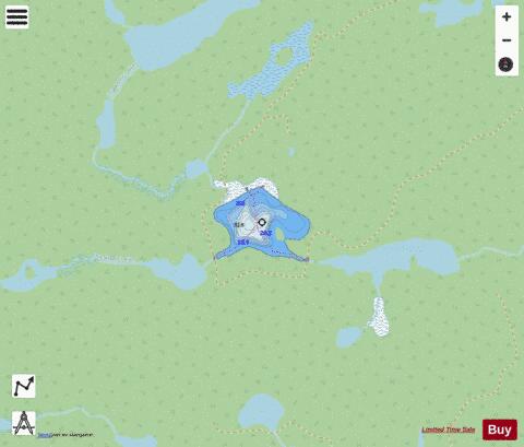 Nugget Lake depth contour Map - i-Boating App - Streets