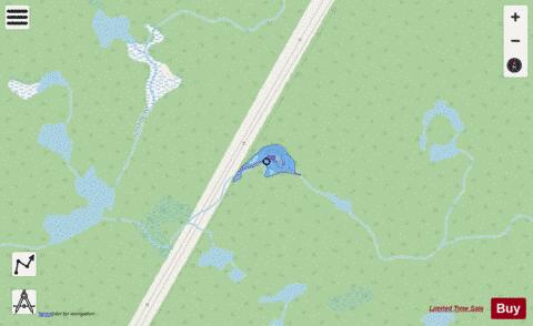 Ike's Pond depth contour Map - i-Boating App - Streets