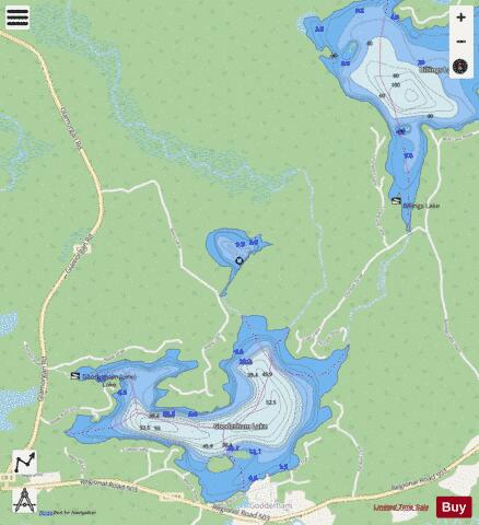 Little Bob Lake depth contour Map - i-Boating App - Streets