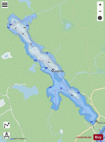 Dotty Lake depth contour Map - i-Boating App - Streets
