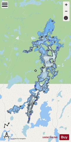 Kukukus Lake depth contour Map - i-Boating App - Streets