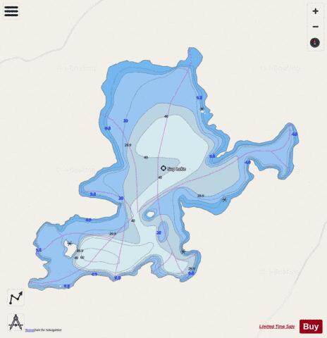Sup Lake depth contour Map - i-Boating App - Streets