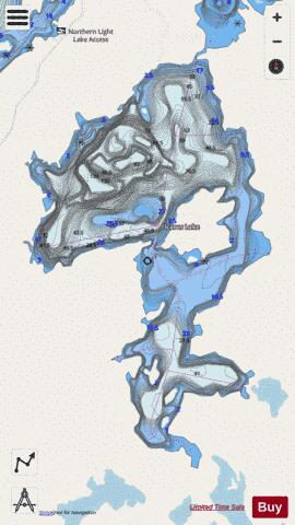 Icarus Lake depth contour Map - i-Boating App - Streets