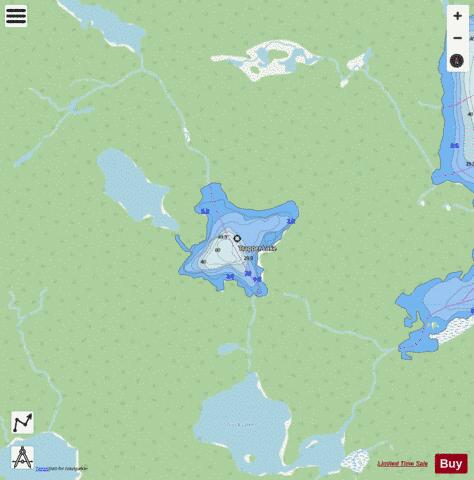 Trapper Lake depth contour Map - i-Boating App - Streets