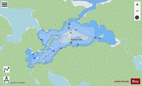 Spinweb Lake depth contour Map - i-Boating App - Streets