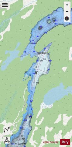 The Crank depth contour Map - i-Boating App - Streets