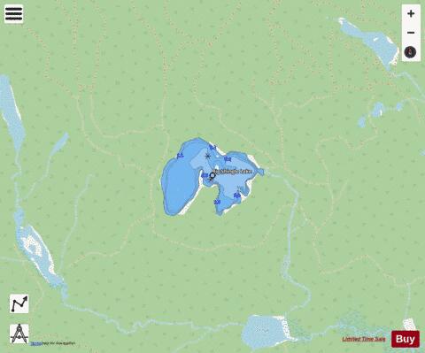 Big Shingle Lake depth contour Map - i-Boating App - Streets