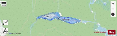 Piglet Lake depth contour Map - i-Boating App - Streets