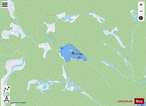 Marys Lake depth contour Map - i-Boating App - Streets