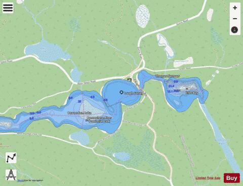Lough Garvey depth contour Map - i-Boating App - Streets