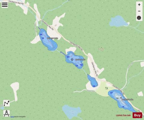 Annies Lake depth contour Map - i-Boating App - Streets