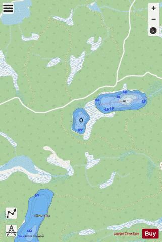 Chain Of Lakes 2 depth contour Map - i-Boating App - Streets