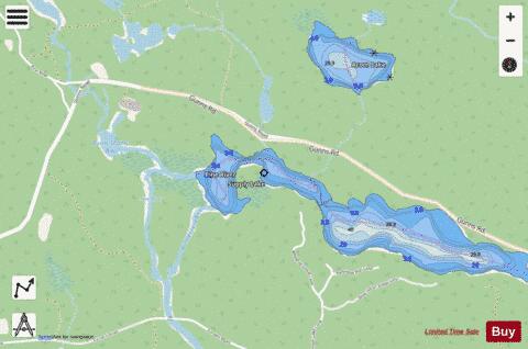 Supply Lake depth contour Map - i-Boating App - Streets