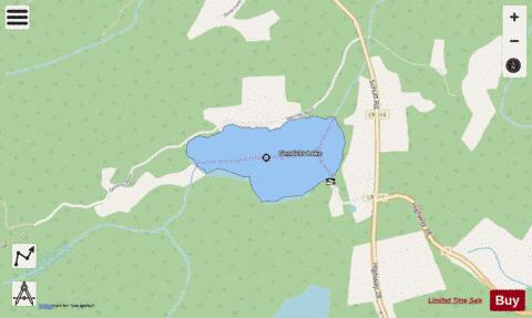 Genricks Lake depth contour Map - i-Boating App - Streets