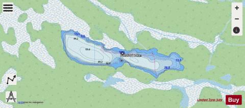 Ponsford Lake depth contour Map - i-Boating App - Streets