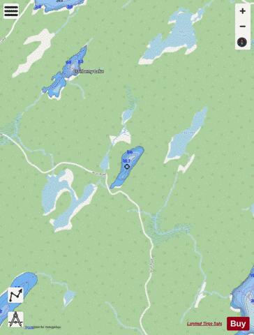 Labine Lake depth contour Map - i-Boating App - Streets