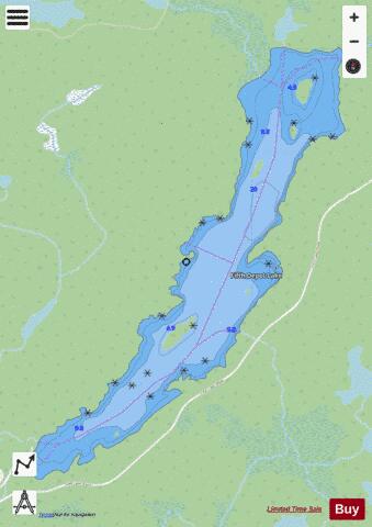 Fifth Depot Lake depth contour Map - i-Boating App - Streets