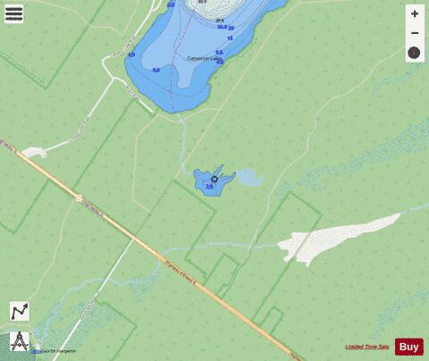 St. Edmunds Lake 10 depth contour Map - i-Boating App - Streets