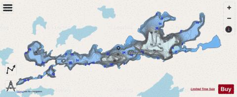 Edar Lake depth contour Map - i-Boating App - Streets