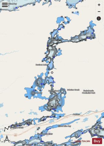 Kashabowie Lake depth contour Map - i-Boating App - Streets