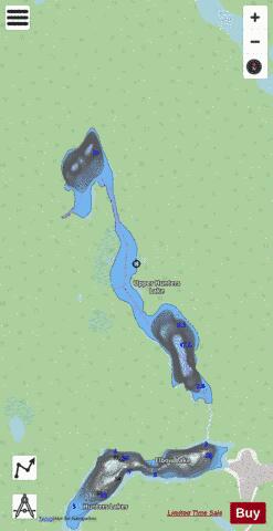 Upper Hunters Lake depth contour Map - i-Boating App - Streets