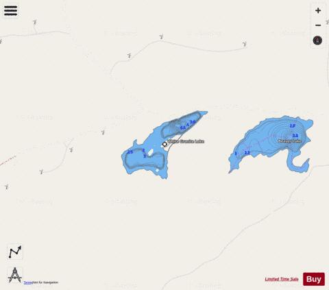 White Granite Lake depth contour Map - i-Boating App - Streets