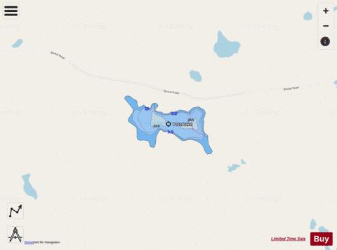 Pete Lake depth contour Map - i-Boating App - Streets