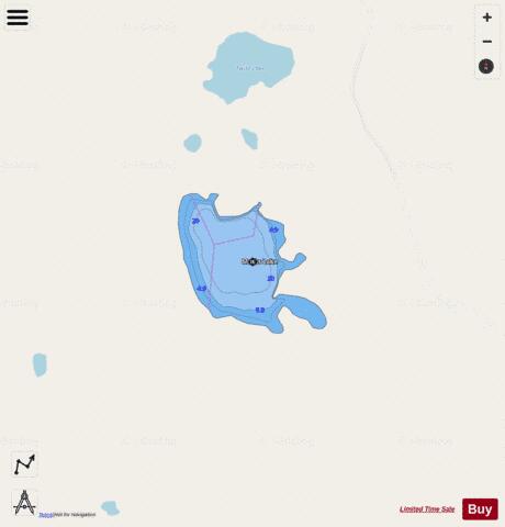 Marks Lake depth contour Map - i-Boating App - Streets