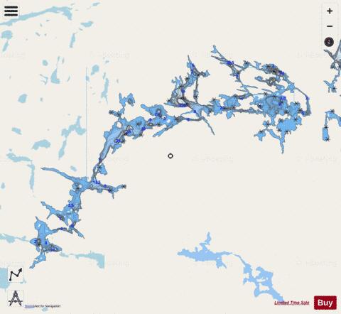 Brennan Lake depth contour Map - i-Boating App - Streets