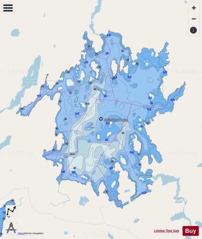 Holinshead Lake depth contour Map - i-Boating App - Streets