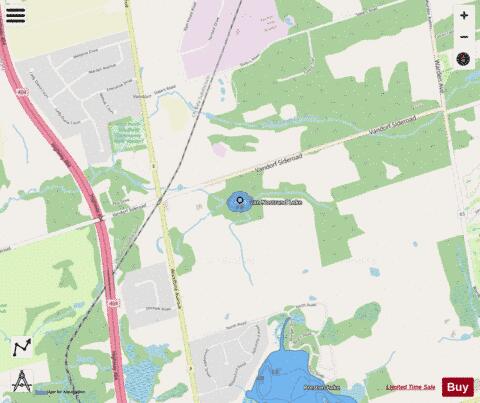 van Nostrand Lake depth contour Map - i-Boating App - Streets