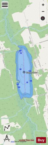 Wagner Lake depth contour Map - i-Boating App - Streets