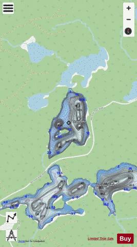 Teal Lake depth contour Map - i-Boating App - Streets