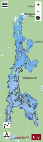 Wenebegon Lake depth contour Map - i-Boating App - Streets