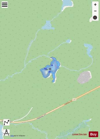 Lake #4 depth contour Map - i-Boating App - Streets