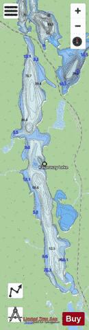 Kasasway Lake depth contour Map - i-Boating App - Streets