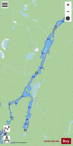 Makami Lake depth contour Map - i-Boating App - Streets